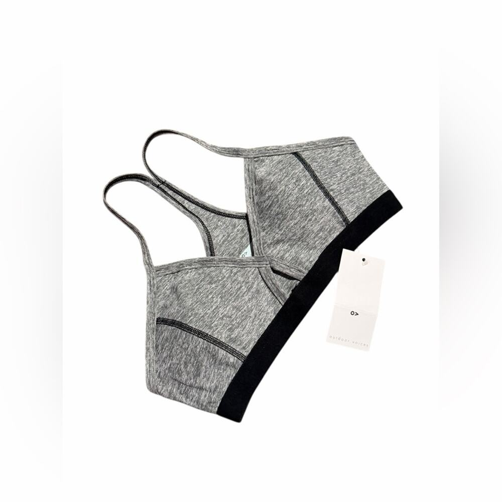 Outdoor Voices Steeplechase Bra Size Small Heather Gray
